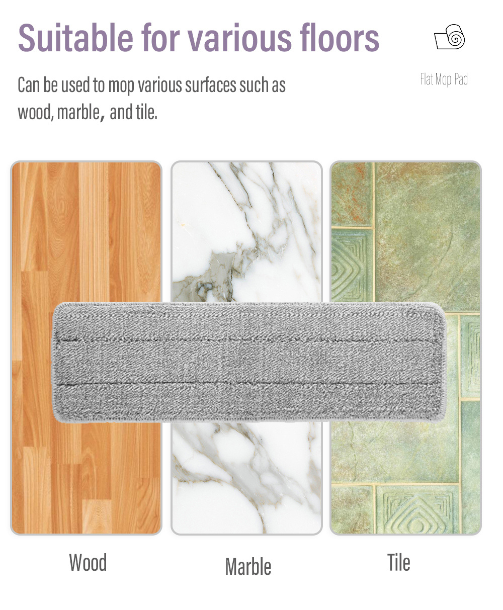 Supamop Handfree Cleaning Flat Mop Head-7